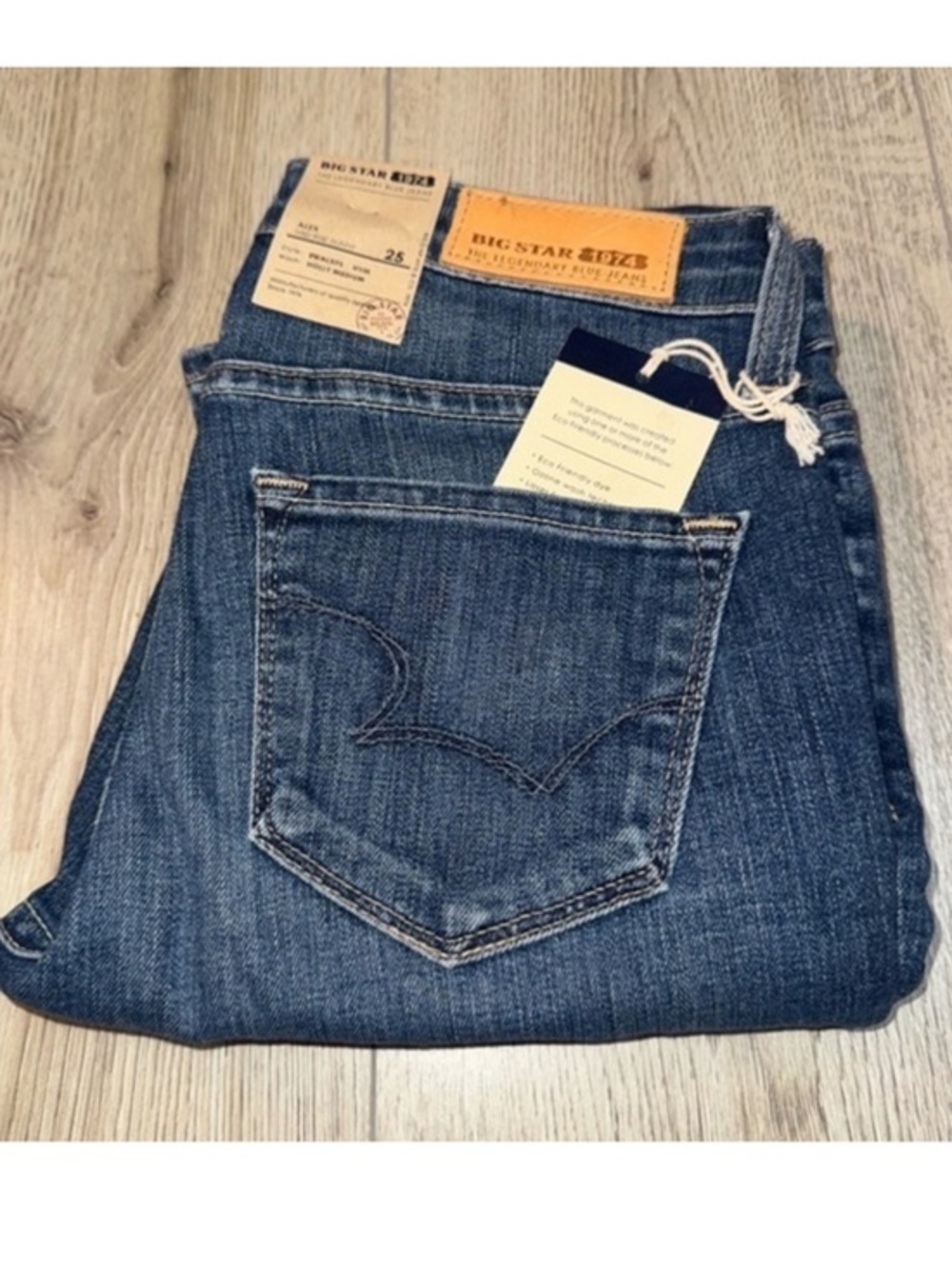 Big star Alex mid rise skinny blue jeans denim